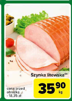 Szynka litewska promocja w Carrefour Express