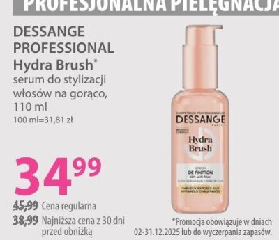 Serum do stylizacji włosów DESSANGE PROFESSIONAL Hydra Brush na gorąco promocja w Hebe