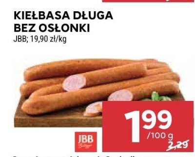 Kiełbasa długa bez osłonki JBB promocja w Stokrotka