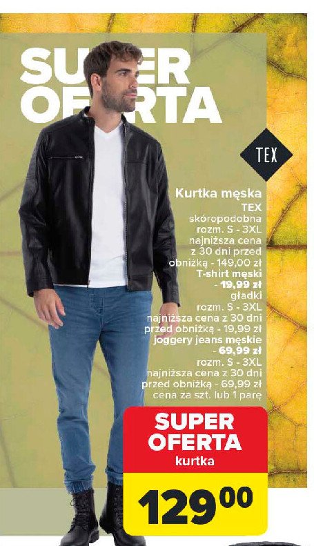 Kurtka męska czarna s-3xl Tex promocja