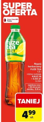 Napój herbaciany FUZE TEA różne rodzaje promocja w Carrefour Market