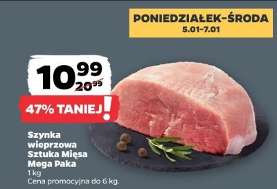 Szynka wieprzowa Mega Paka promocja w Netto
