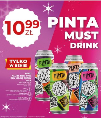 Piwo promocja w Duży Ben