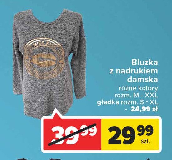 Bluzka damska z nadrukiem m-xxl promocja