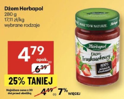Dżem Herbapol Truskawkowy promocja w Delikatesy Centrum