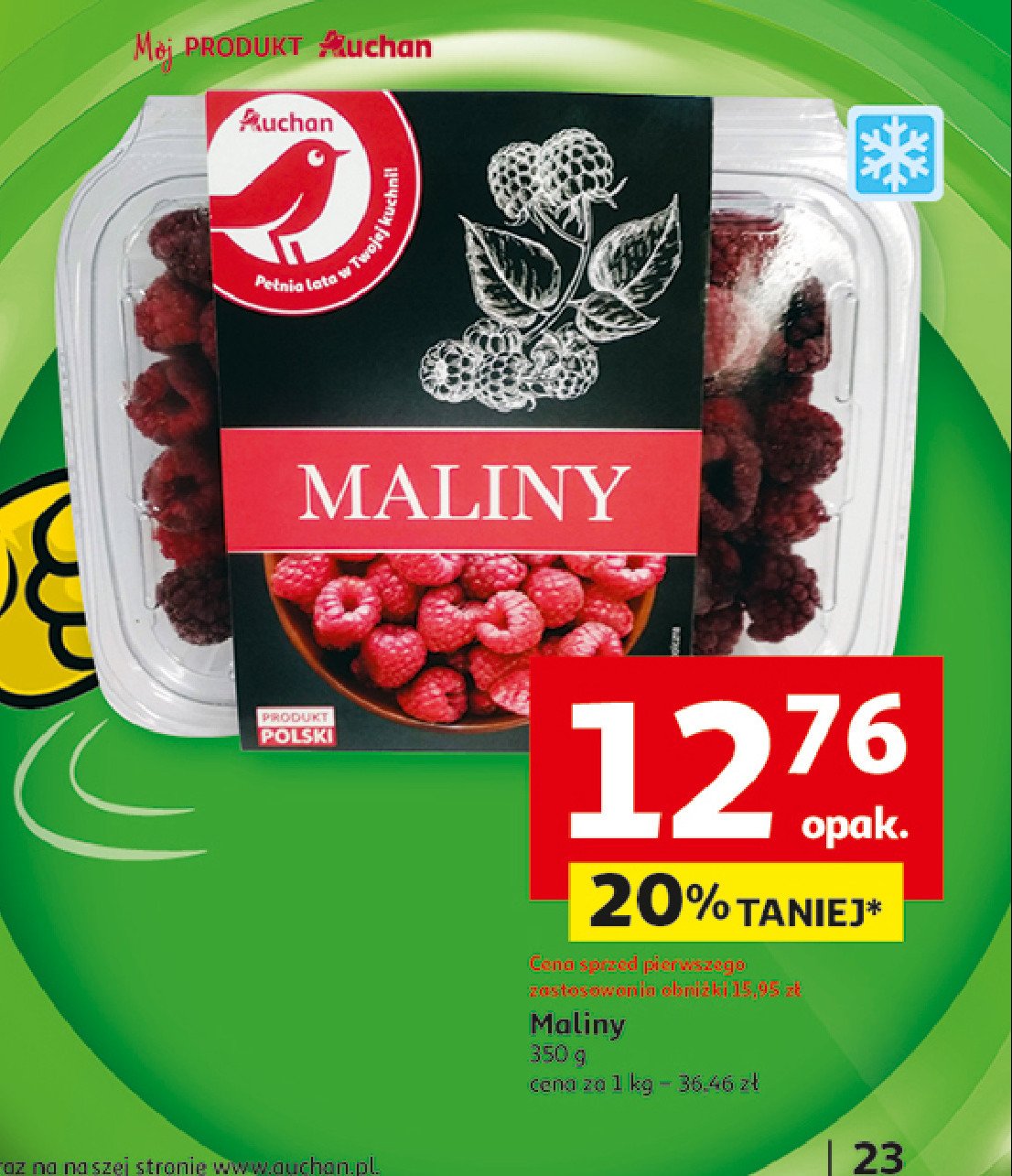 Maliny Auchan promocja