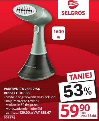 Parownica 2S597-56 Russell Hobbs promocja w Selgros