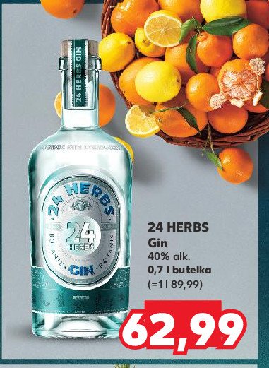 Gin 24 HERBS BOTANIC promocja