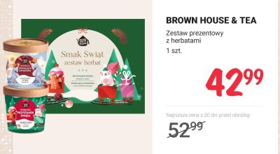 Zestaw prezentowy herbat BROWN HOUSE & TEA Smak Świąt promocja w Rossmann