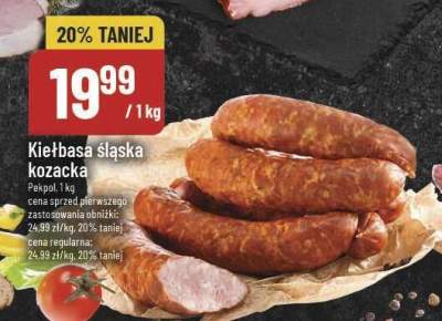Kiełbasa śląska kozacka Pekpol promocja w POLOmarket