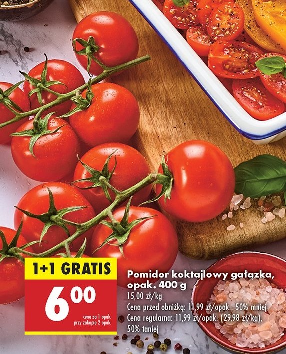 Pomidory koktajlowe - ga艂膮zka promocja