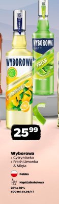 Wódka Wyborowa Cytrynówka promocja w Netto