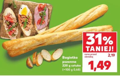 Bagietka pszenna 220 g  promocja w Kaufland