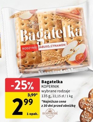 Bagatelka KOPERNIK wybrane rodzaje promocja w Intermarche
