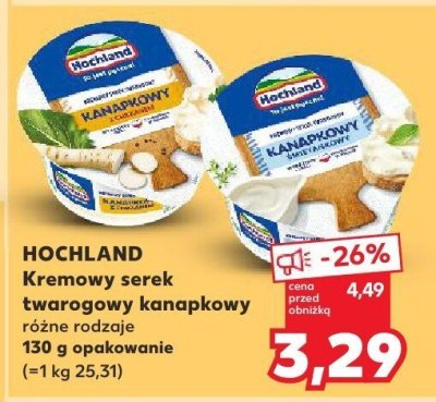 Kremowy serek twarogowy kanapkowy różne rodzaje promocja w Kaufland