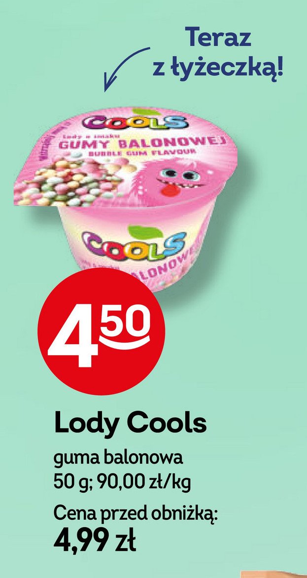 Lody kuleczkowe guma balonowa promocja w Żabka