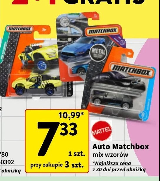 Autko Matchbox promocja