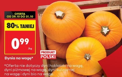 Dynia promocja w Biedronka