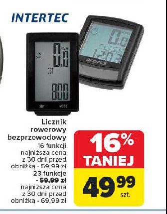 Licznik rowerowy Intertec promocja w Carrefour