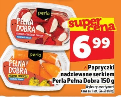 Papryczki nadziewane serkiem Perla Pełna Dobra 150 g promocja w TOPAZ