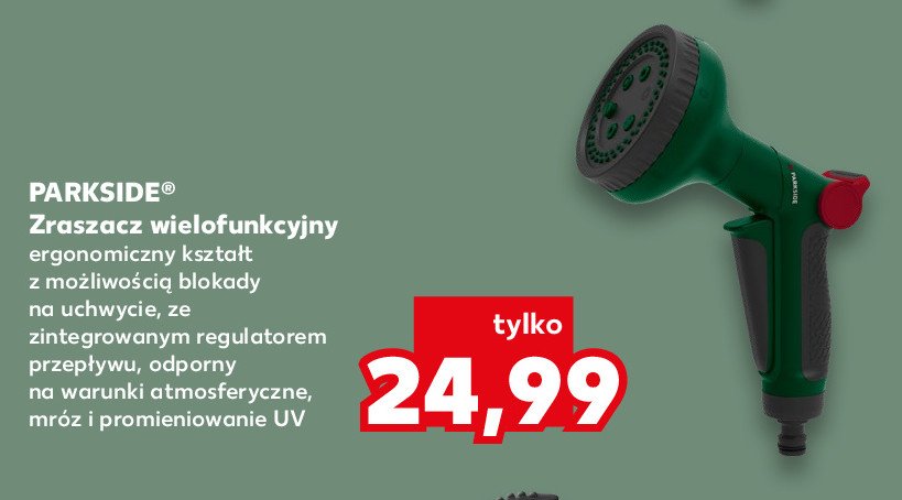 Zraszacz wielofunkcyjny Parkside promocja w Kaufland