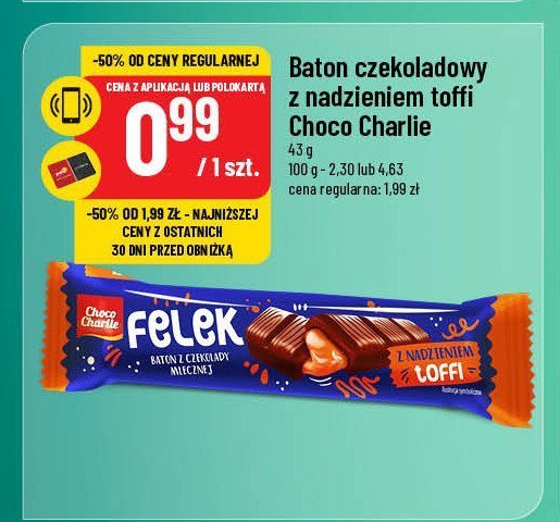 Baton felek toffi Choco charlie promocja