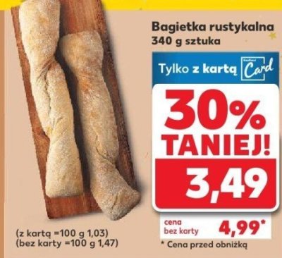 Bagietka rustykalna promocja w Kaufland