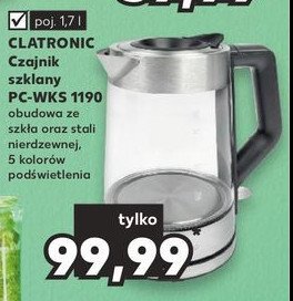 Czajnik szklany pc-wks 1190 Clatronic promocja