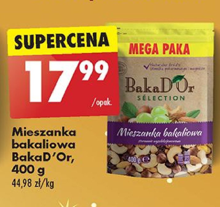 Mieszanka bakaliowa Bakad'or promocja w Biedronka