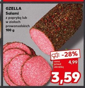 Salami z posypką paprykową Gzella promocja