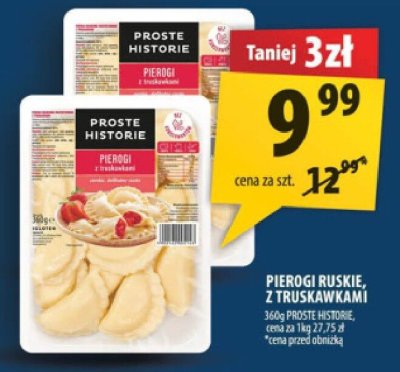 Pierogi ruskie, z truskawkami Proste Historie promocja w Arhelan
