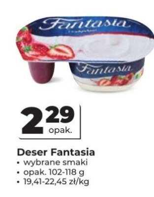 Deser Fantasia wybrane smaki promocja w Odido