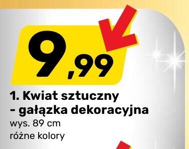 Kwiat sztuczny - gałązka dekoracyjna promocja w Bricomarche