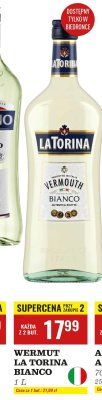 Wermut La Torina Bianco 1 l promocja w Biedronka
