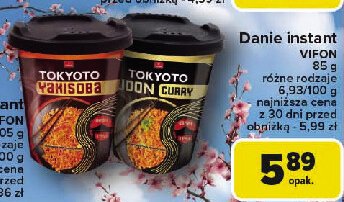 Danie tokyoto udon curry Vifon promocja w Carrefour
