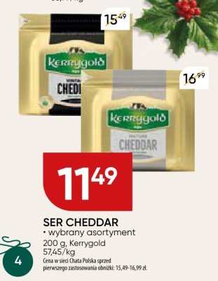 Ser Cheddar Kerrygold promocja w Chata Polska