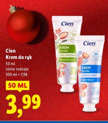 Krem do rąk Cien promocja w Lidl