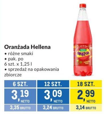 Oranżada Hellena promocja w Makro