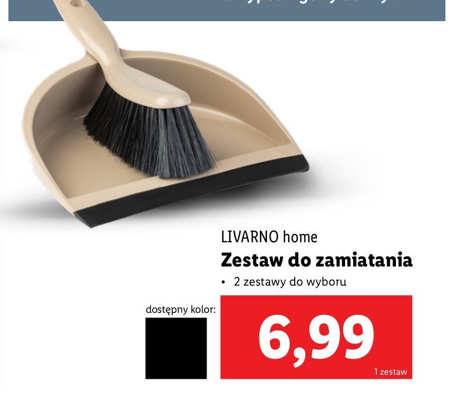 Zmiotka z szufelką LIVARNO HOME promocja w Lidl