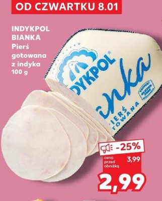 Pierś gotowana z indyka promocja w Kaufland