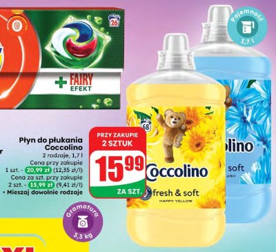 Płyn do płukania Coccolino promocja w Dino