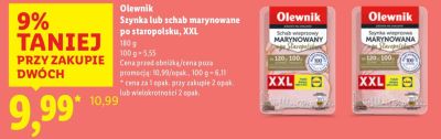 Olewnik Szynka lub schab marynowane po staropolsku, XXL promocja w Lidl