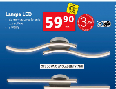 Lampa led na 艣cian臋 lub sufit promocja