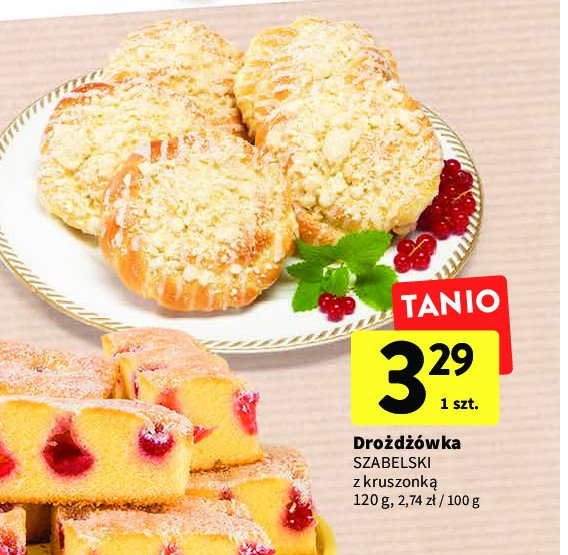 Droźdżówka z kruszonką Cukiernia szabelski promocja