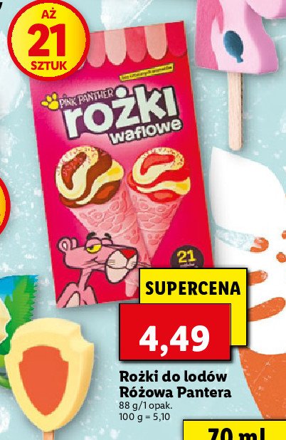 Rożki do lodów różowa pantera promocja