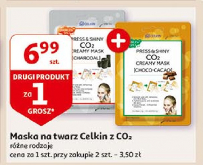 Maseczka co2 z kokosem Celkin promocja