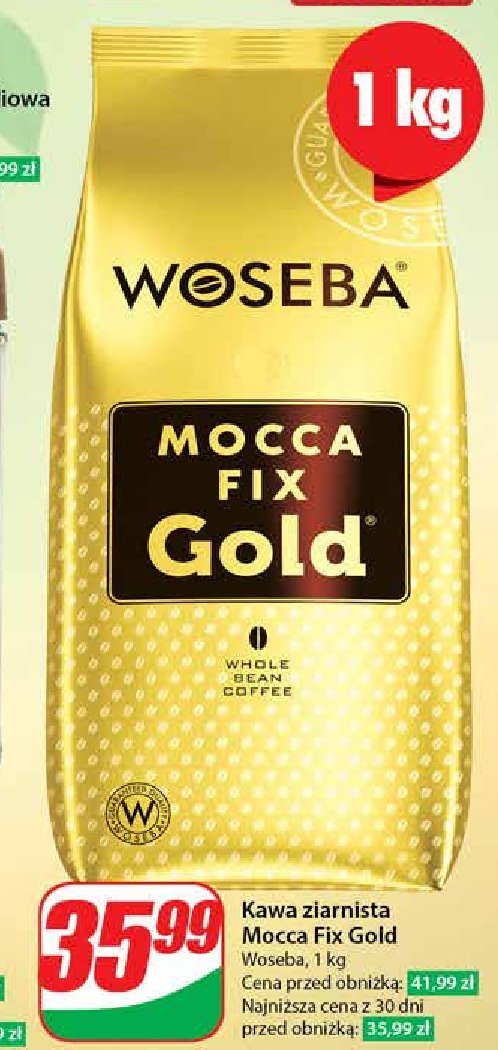 Kawa Woseba mocca fix gold promocja