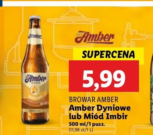 Piwo dyniowe Amber promocja