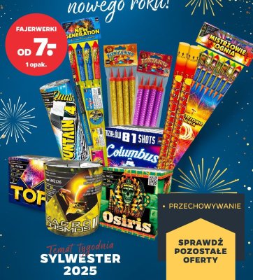 Fajerwerki, różne rodzaje promocja w Netto