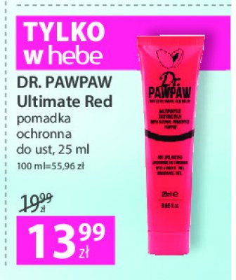 Balsam ultimate red Dr. paw paw promocja